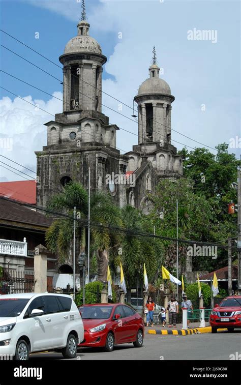 San Sebastian Cathedral in Bacolod Stock Photo .